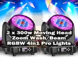 2X 19X15W Led Wash/Zoom/Beam Moving Heads