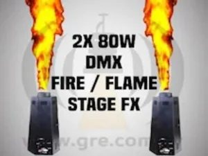 2X 80W Stage Flame Machines ~2Min