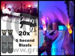 2X 35Kg Co2 Guns ‘Kiss The Party’